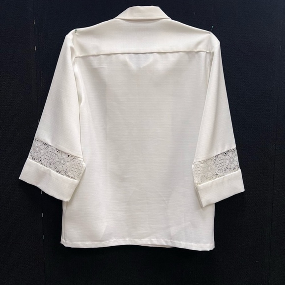 Vintage BEAU‎ TIKI white HAWAIIAN Wedding Shirt Medium - Picture 2 of 12